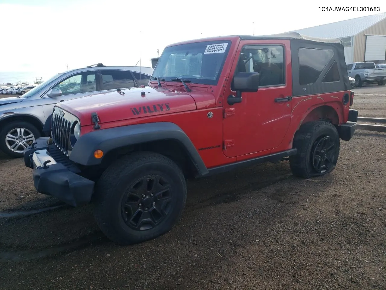 2014 Jeep Wrangler Sport VIN: 1C4AJWAG4EL301683 Lot: 60853784