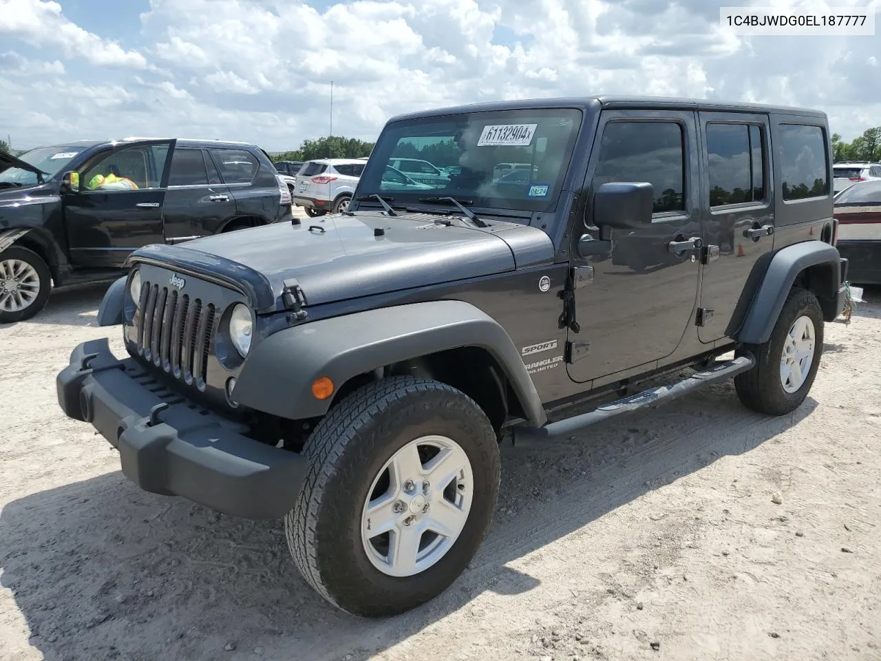 1C4BJWDG0EL187777 2014 Jeep Wrangler Unlimited Sport