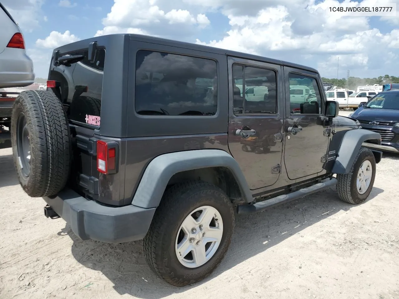 2014 Jeep Wrangler Unlimited Sport VIN: 1C4BJWDG0EL187777 Lot: 61132904