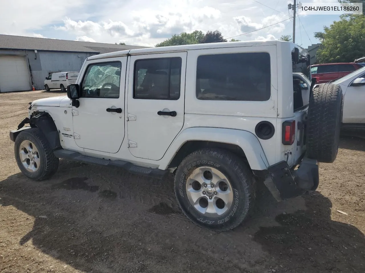 2014 Jeep Wrangler Unlimited Sahara VIN: 1C4HJWEG1EL186260 Lot: 61375824