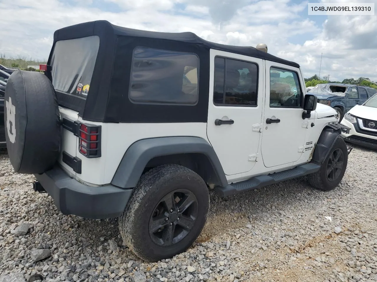 2014 Jeep Wrangler Unlimited Sport VIN: 1C4BJWDG9EL139310 Lot: 61422614