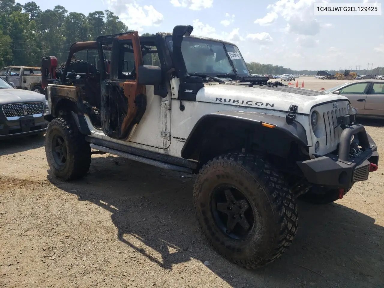 1C4BJWFG2EL129425 2014 Jeep Wrangler Unlimited Rubicon