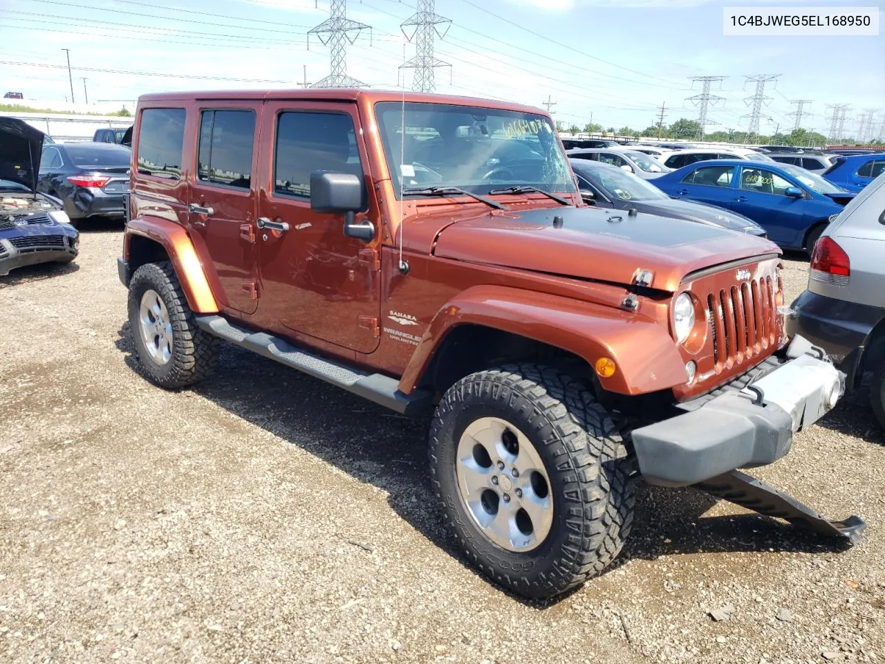 2014 Jeep Wrangler Unlimited Sahara VIN: 1C4BJWEG5EL168950 Lot: 61664074