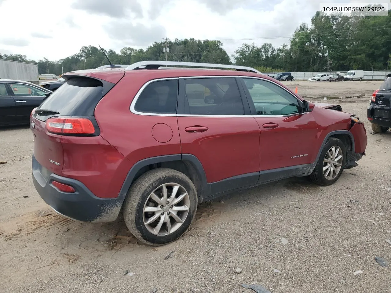 2014 Jeep Cherokee Limited VIN: 1C4PJLDB5EW129820 Lot: 61947094