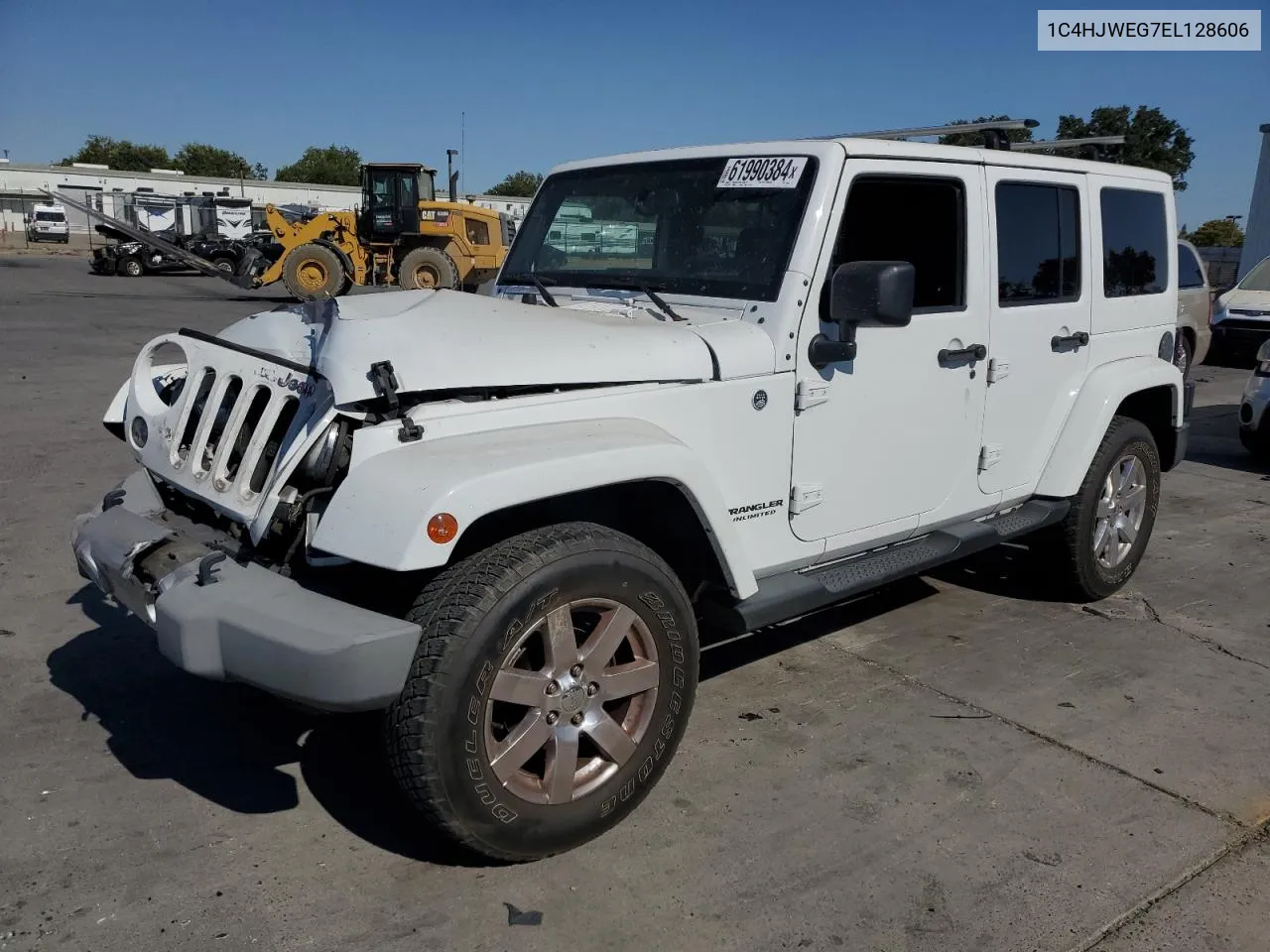 2014 Jeep Wrangler Unlimited Sahara VIN: 1C4HJWEG7EL128606 Lot: 61990384