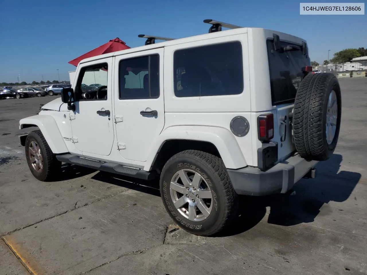 2014 Jeep Wrangler Unlimited Sahara VIN: 1C4HJWEG7EL128606 Lot: 61990384