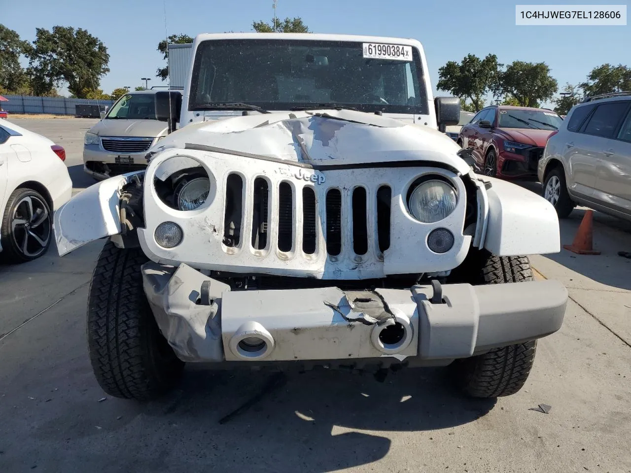 2014 Jeep Wrangler Unlimited Sahara VIN: 1C4HJWEG7EL128606 Lot: 61990384