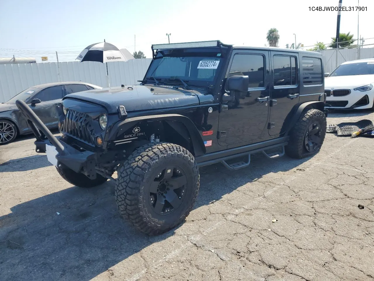 2014 Jeep Wrangler Unlimited Sport VIN: 1C4BJWDG2EL317901 Lot: 62052774