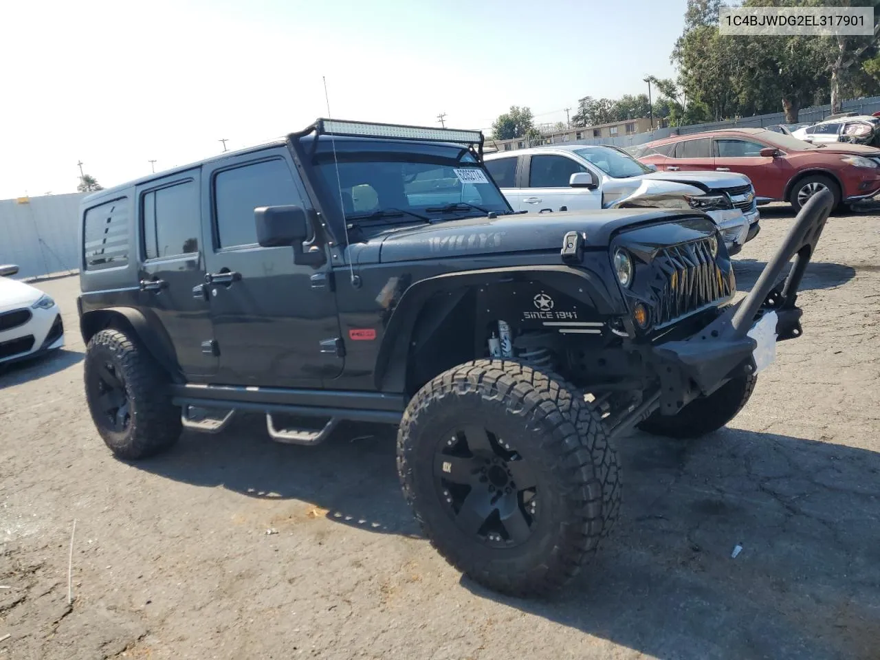 2014 Jeep Wrangler Unlimited Sport VIN: 1C4BJWDG2EL317901 Lot: 62052774