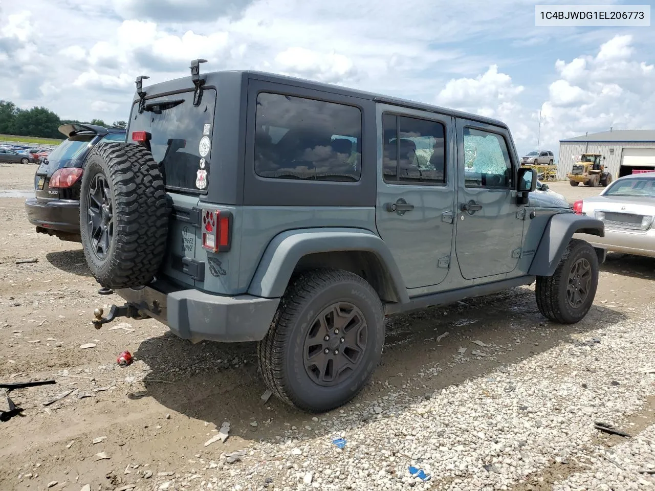 2014 Jeep Wrangler Unlimited Sport VIN: 1C4BJWDG1EL206773 Lot: 62083414