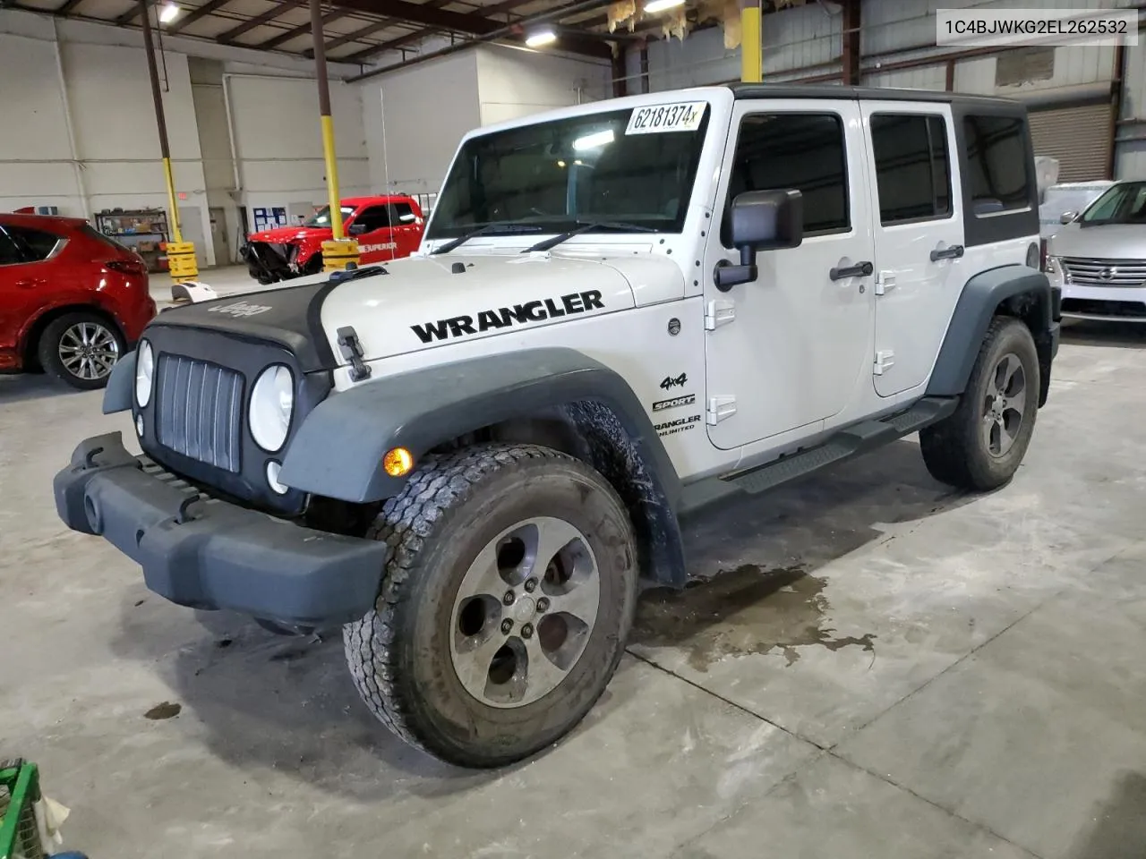 2014 Jeep Wrangler Unlimited Sport VIN: 1C4BJWKG2EL262532 Lot: 62181374