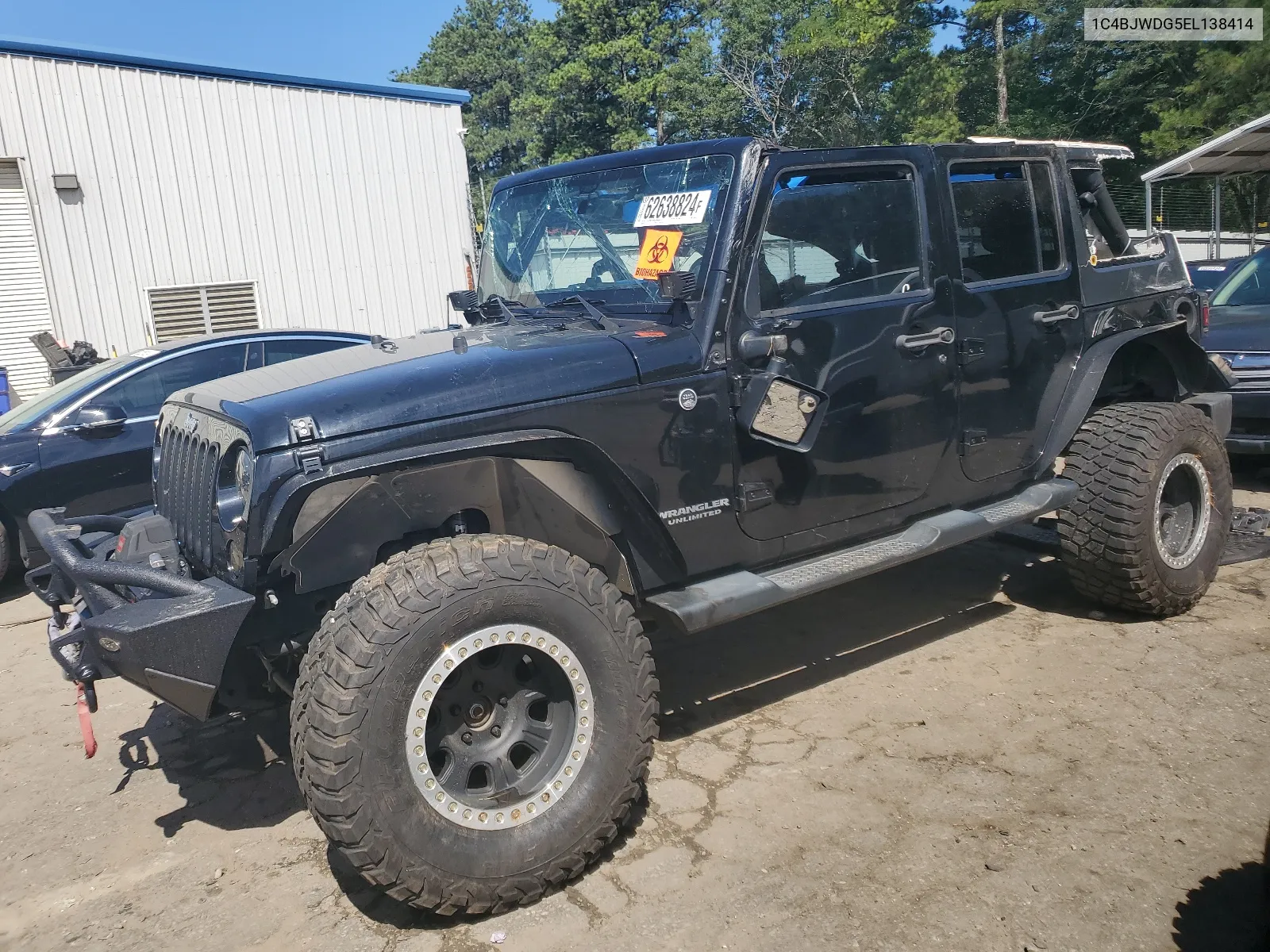 2014 Jeep Wrangler Unlimited Sport VIN: 1C4BJWDG5EL138414 Lot: 62638824