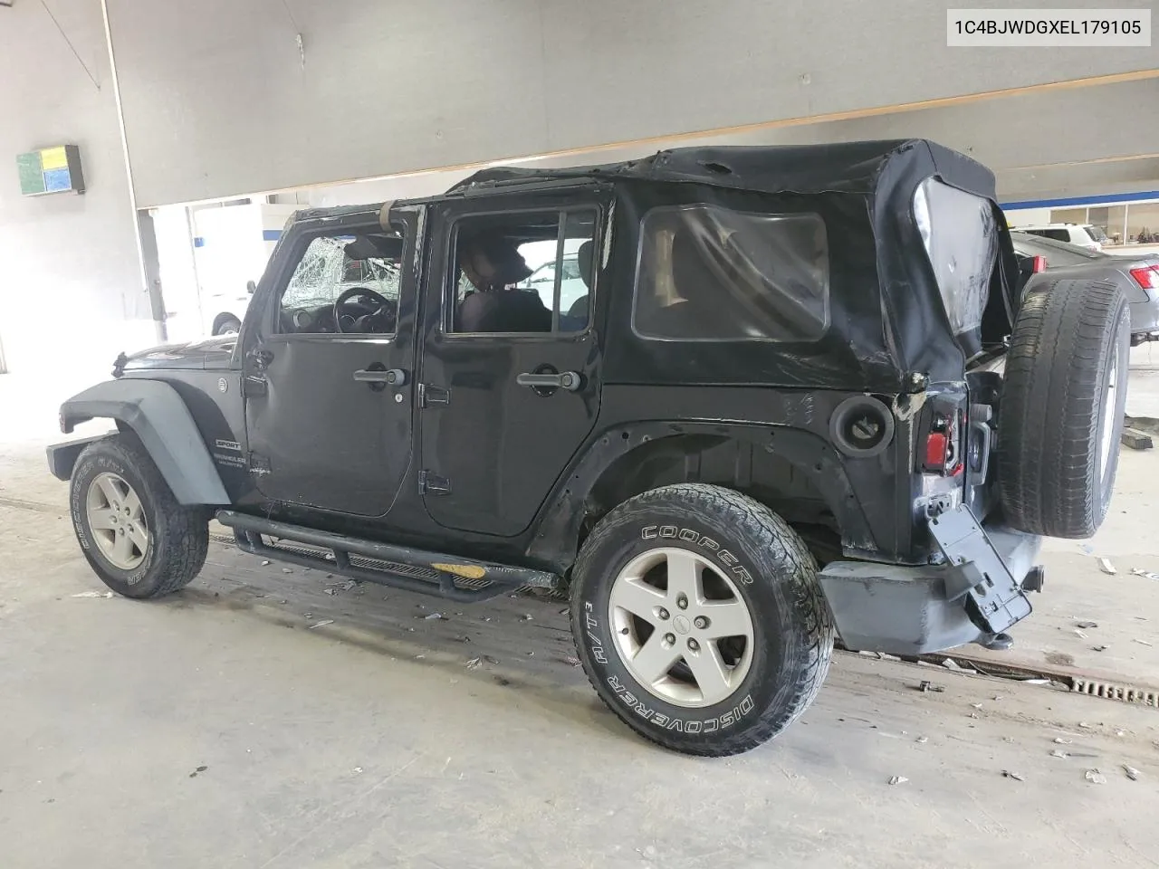 1C4BJWDGXEL179105 2014 Jeep Wrangler Unlimited Sport