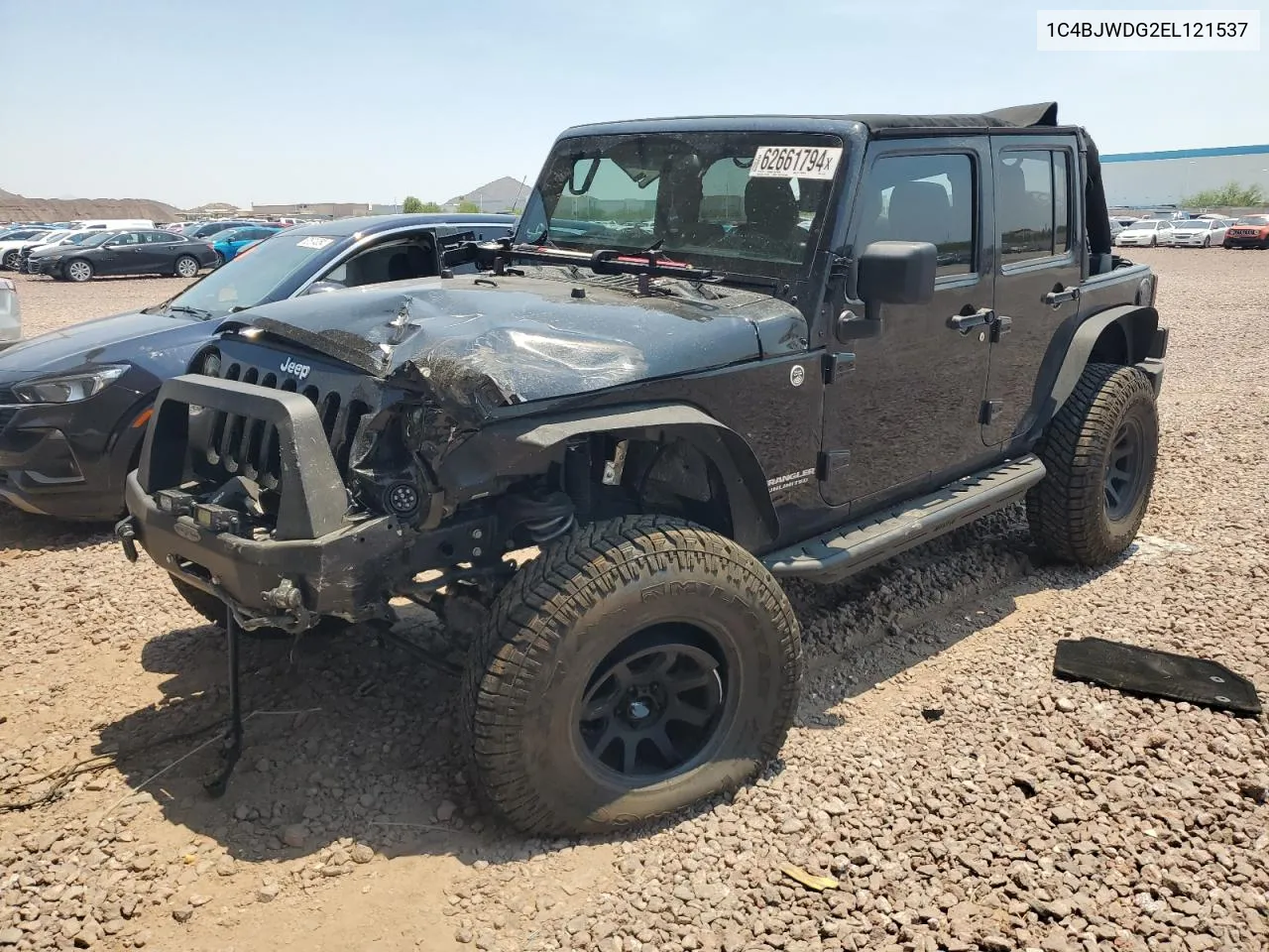 1C4BJWDG2EL121537 2014 Jeep Wrangler Unlimited Sport