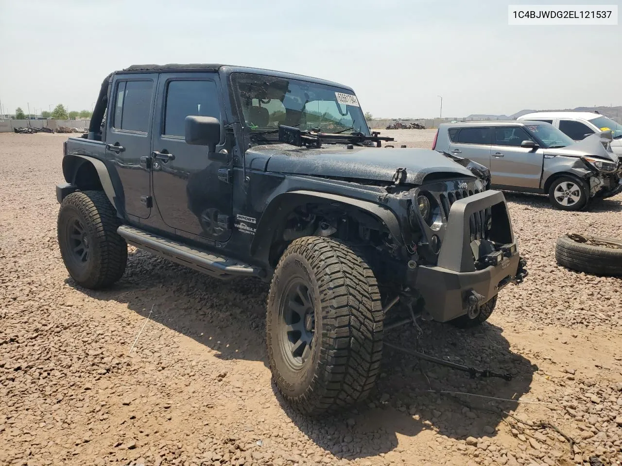 1C4BJWDG2EL121537 2014 Jeep Wrangler Unlimited Sport