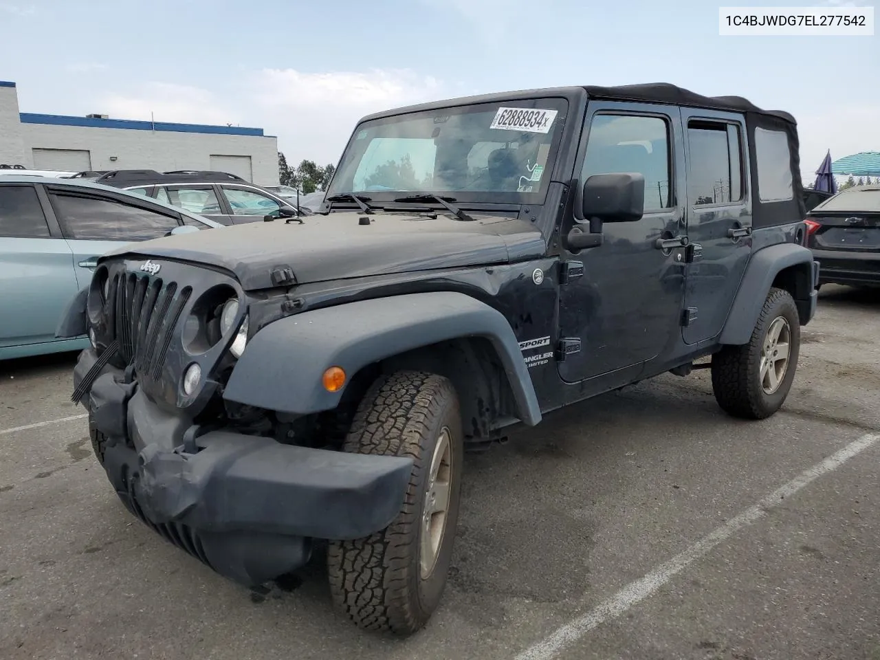 1C4BJWDG7EL277542 2014 Jeep Wrangler Unlimited Sport