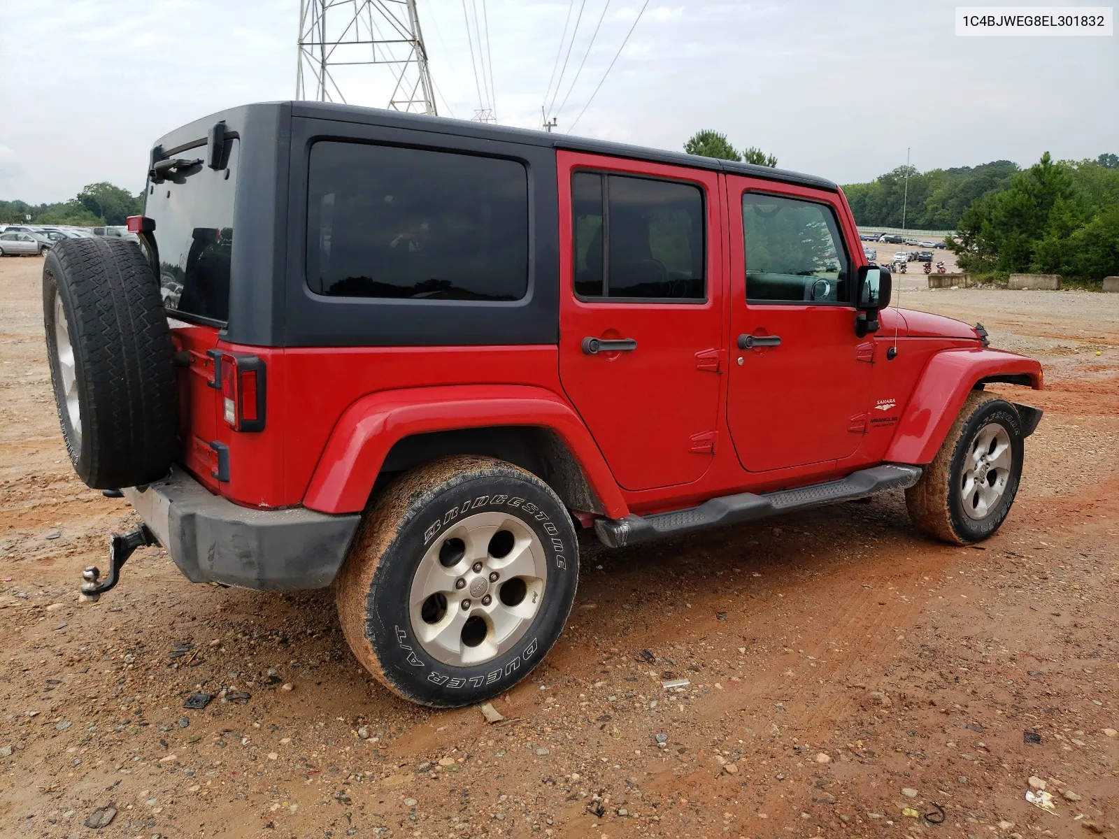 2014 Jeep Wrangler Unlimited Sahara VIN: 1C4BJWEG8EL301832 Lot: 63017894