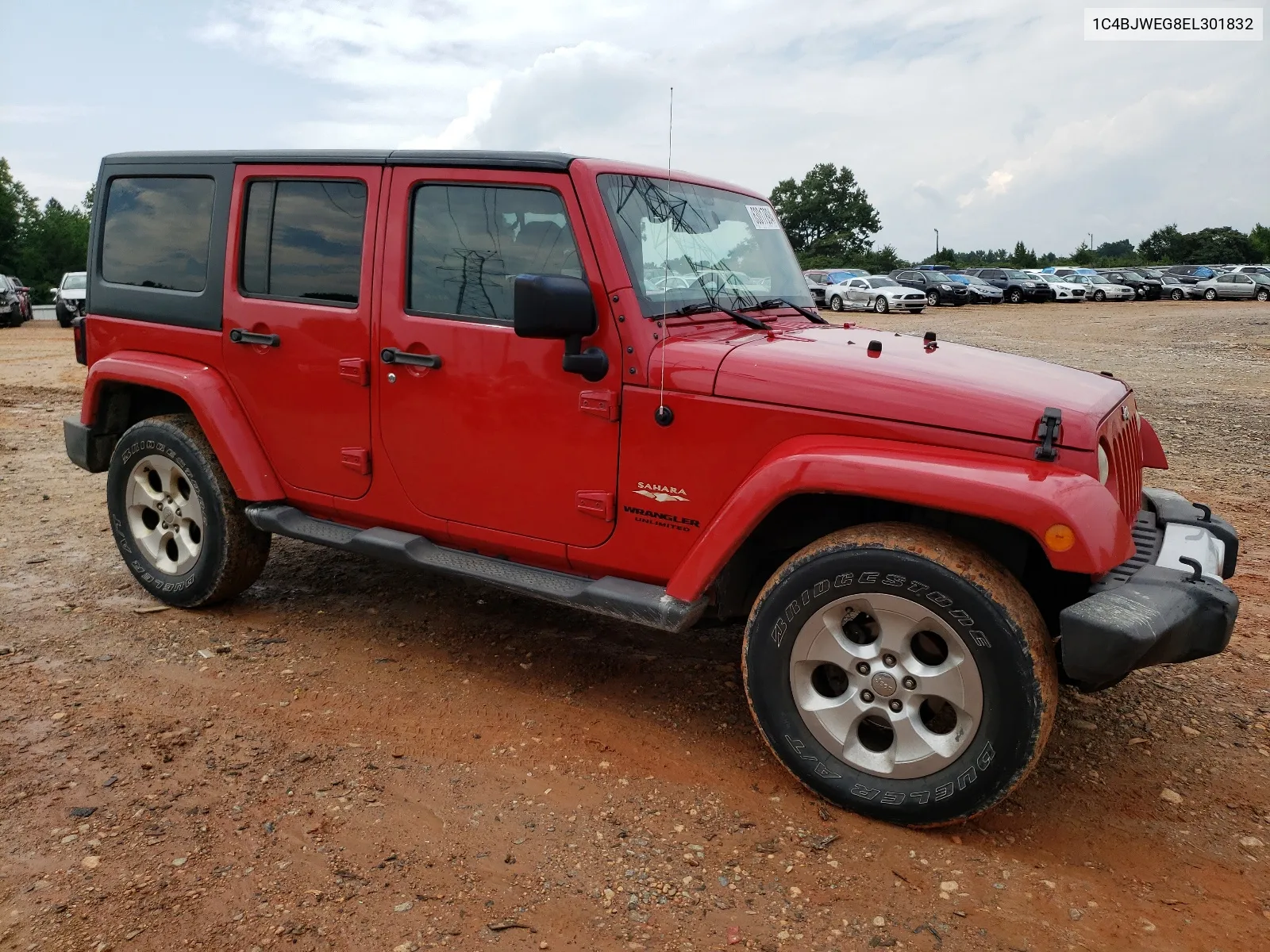 2014 Jeep Wrangler Unlimited Sahara VIN: 1C4BJWEG8EL301832 Lot: 63017894