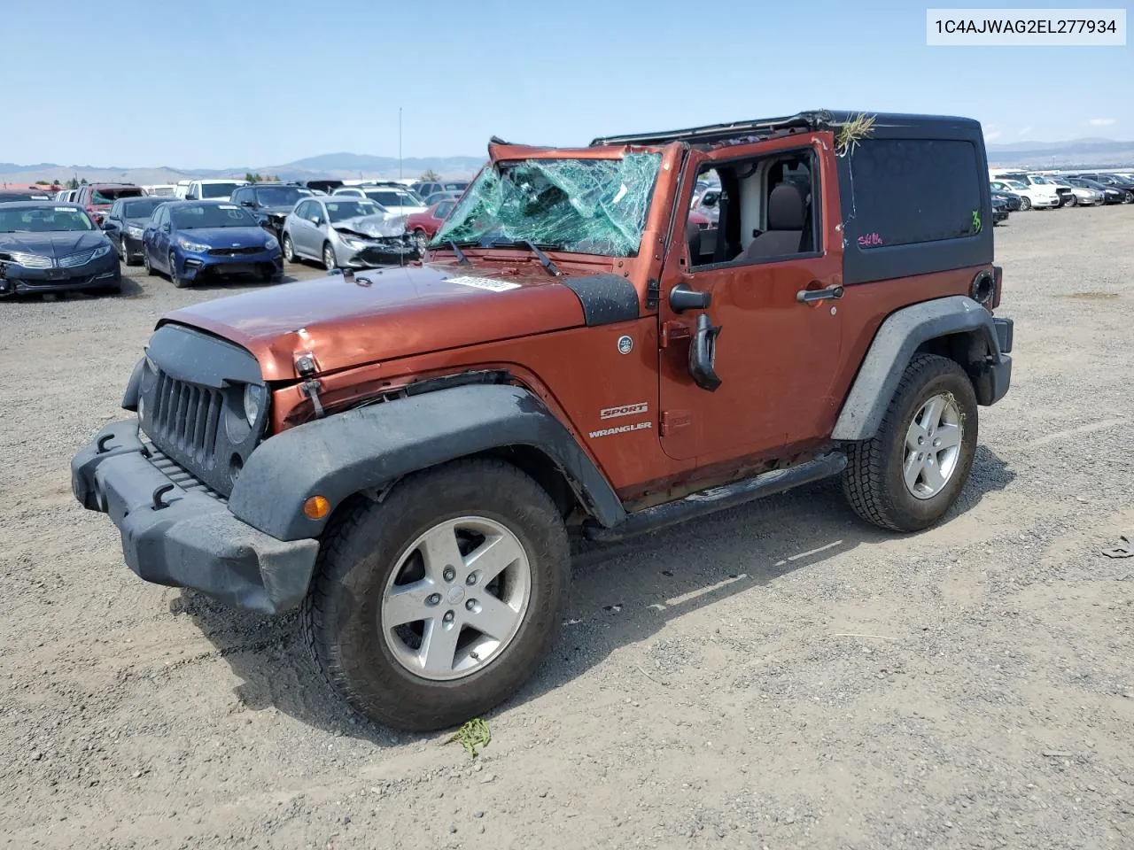 2014 Jeep Wrangler Sport VIN: 1C4AJWAG2EL277934 Lot: 63065004