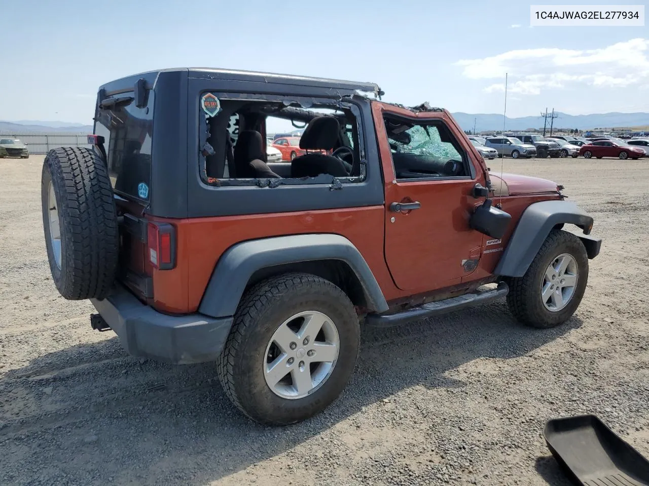 2014 Jeep Wrangler Sport VIN: 1C4AJWAG2EL277934 Lot: 63065004