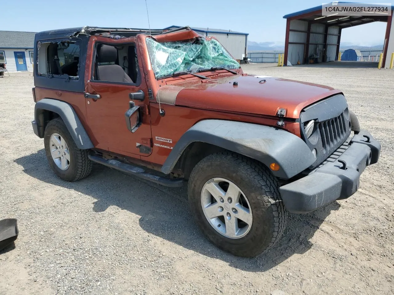 2014 Jeep Wrangler Sport VIN: 1C4AJWAG2EL277934 Lot: 63065004