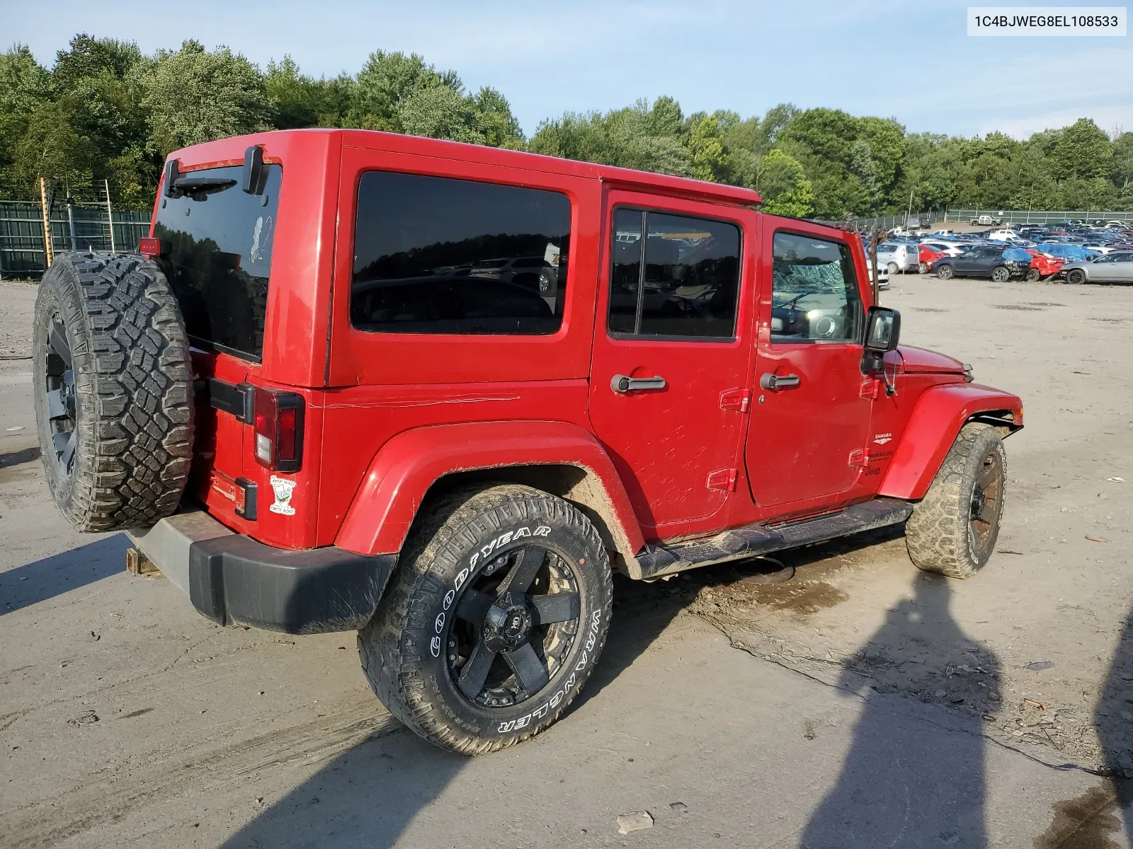 1C4BJWEG8EL108533 2014 Jeep Wrangler Unlimited Sahara