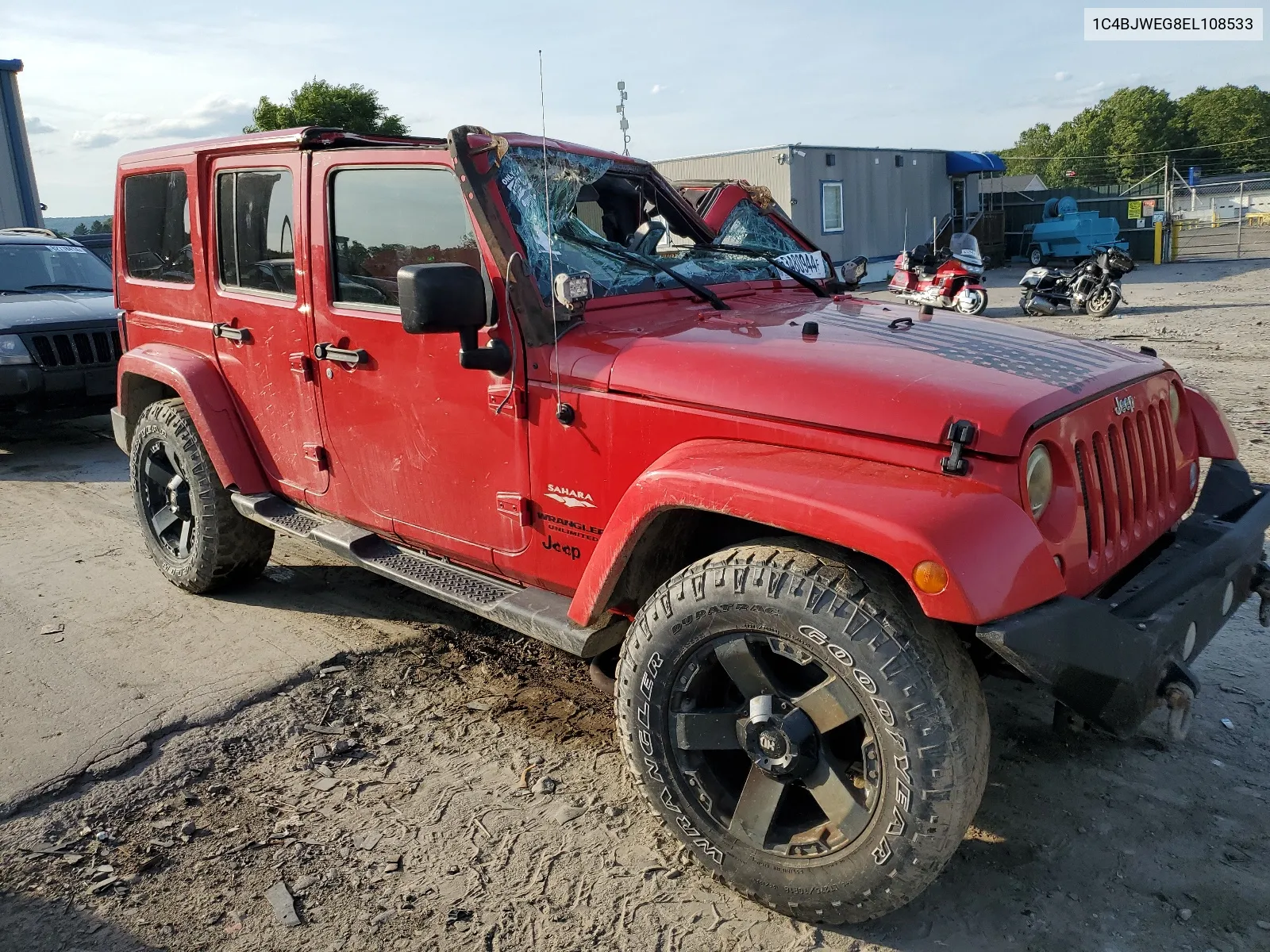 1C4BJWEG8EL108533 2014 Jeep Wrangler Unlimited Sahara