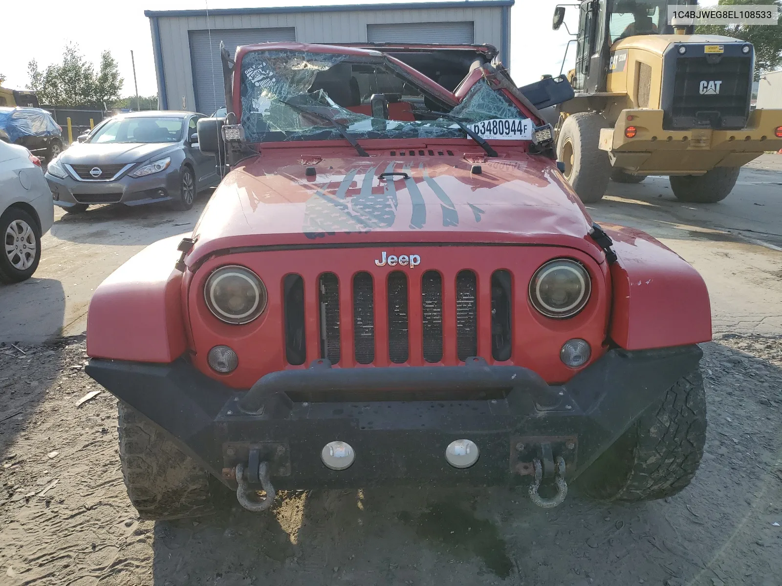 1C4BJWEG8EL108533 2014 Jeep Wrangler Unlimited Sahara