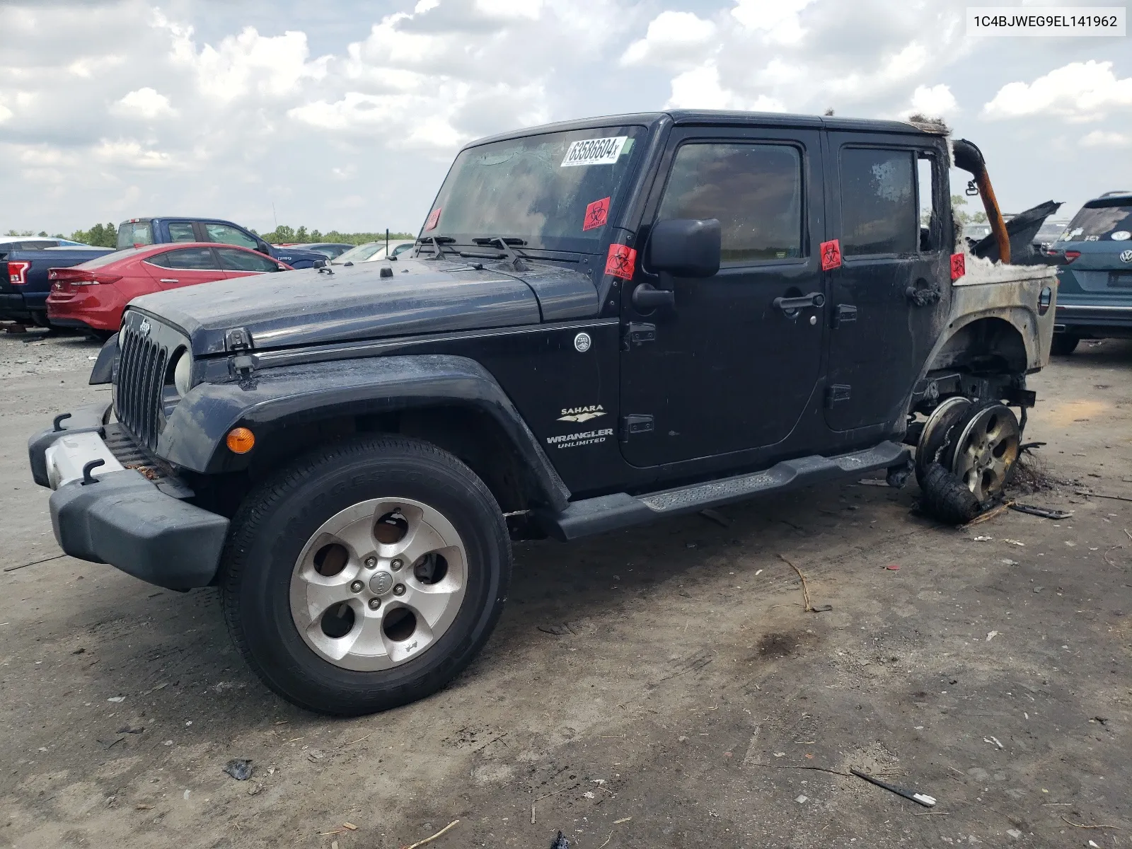 2014 Jeep Wrangler Unlimited Sahara VIN: 1C4BJWEG9EL141962 Lot: 63586604