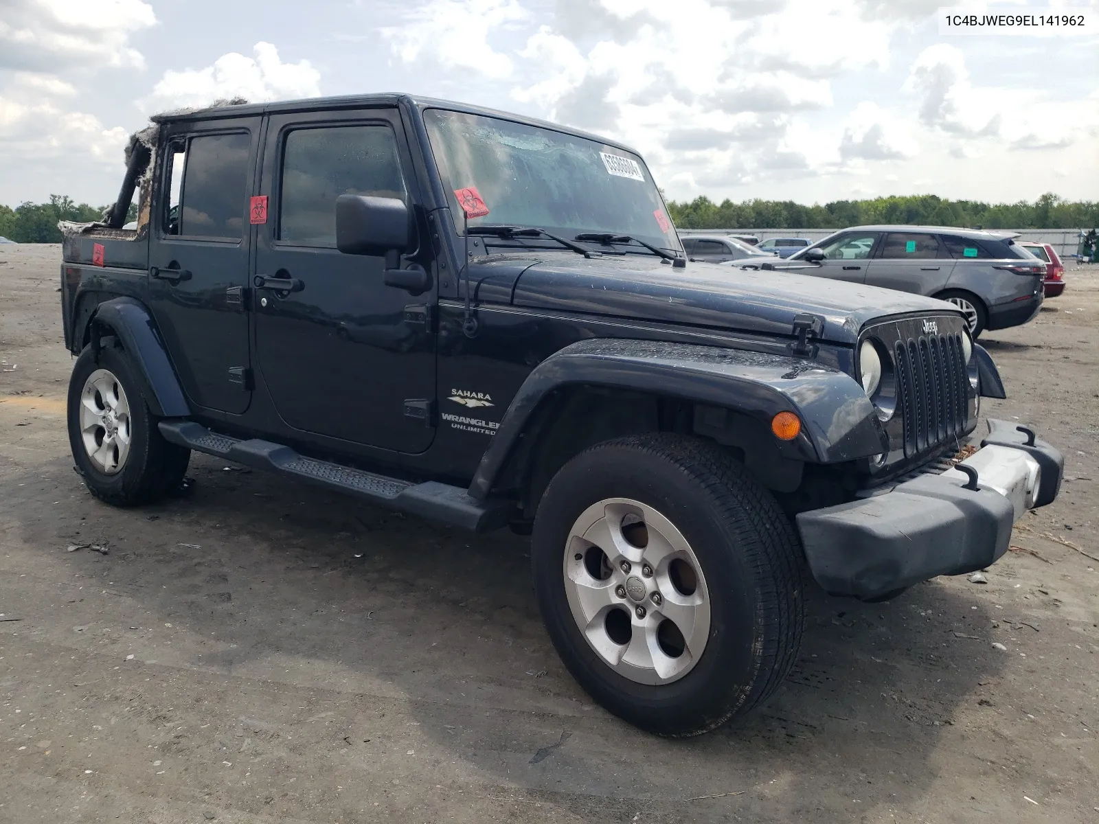 1C4BJWEG9EL141962 2014 Jeep Wrangler Unlimited Sahara