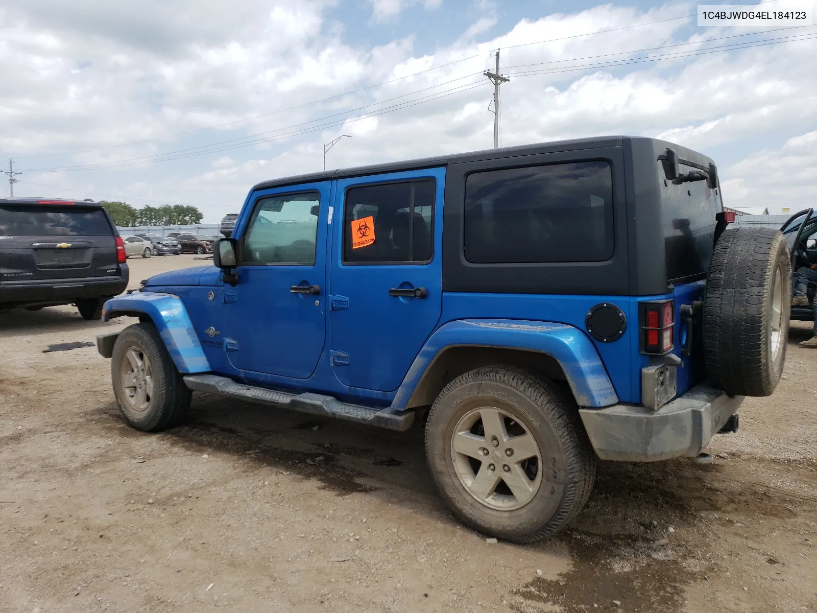 2014 Jeep Wrangler Unlimited Sport VIN: 1C4BJWDG4EL184123 Lot: 63629534