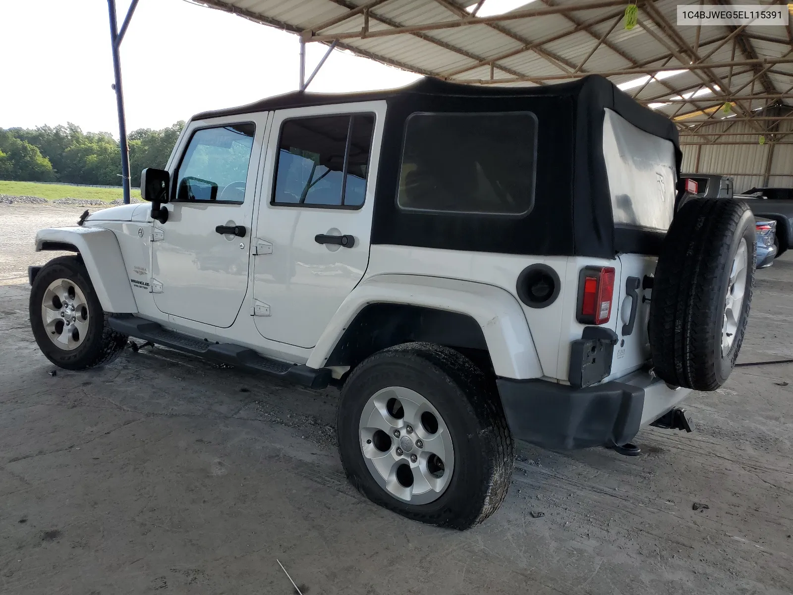 2014 Jeep Wrangler Unlimited Sahara VIN: 1C4BJWEG5EL115391 Lot: 63784554