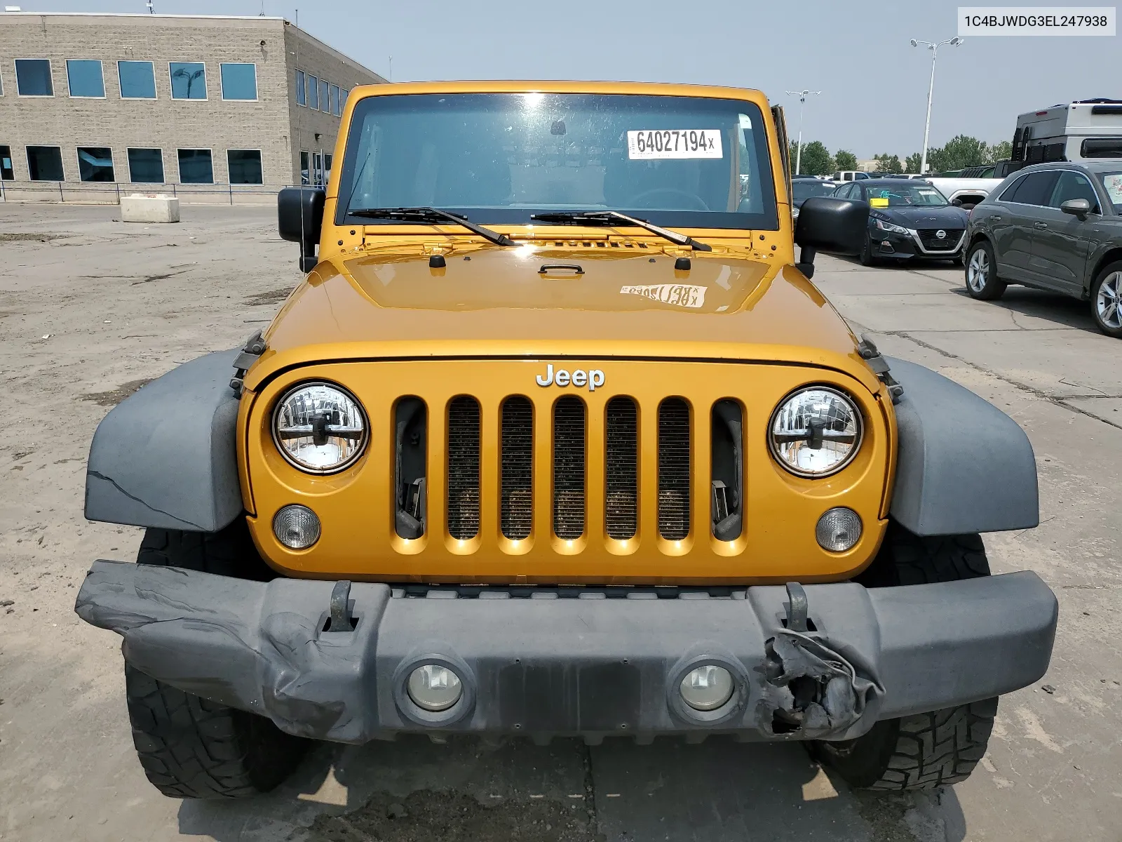 1C4BJWDG3EL247938 2014 Jeep Wrangler Unlimited Sport