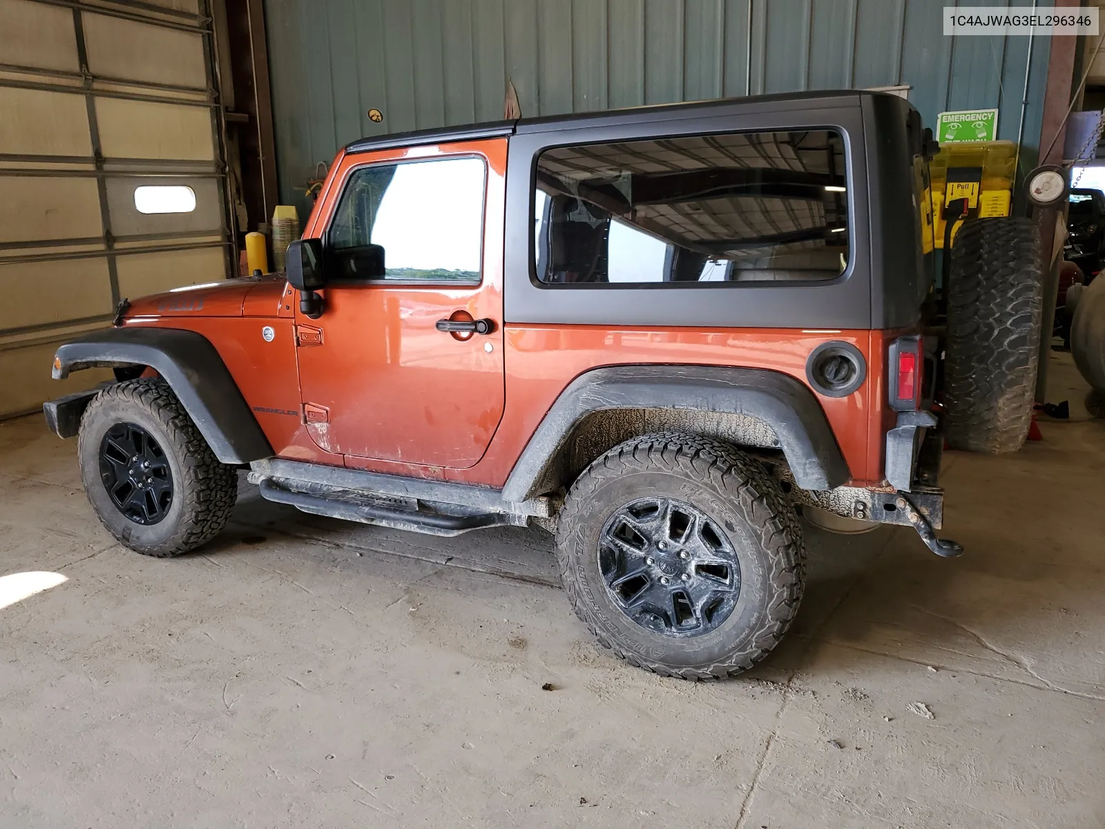 2014 Jeep Wrangler Sport VIN: 1C4AJWAG3EL296346 Lot: 64417614