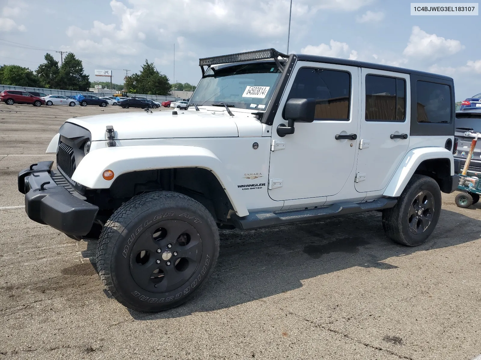 1C4BJWEG3EL183107 2014 Jeep Wrangler Unlimited Sahara