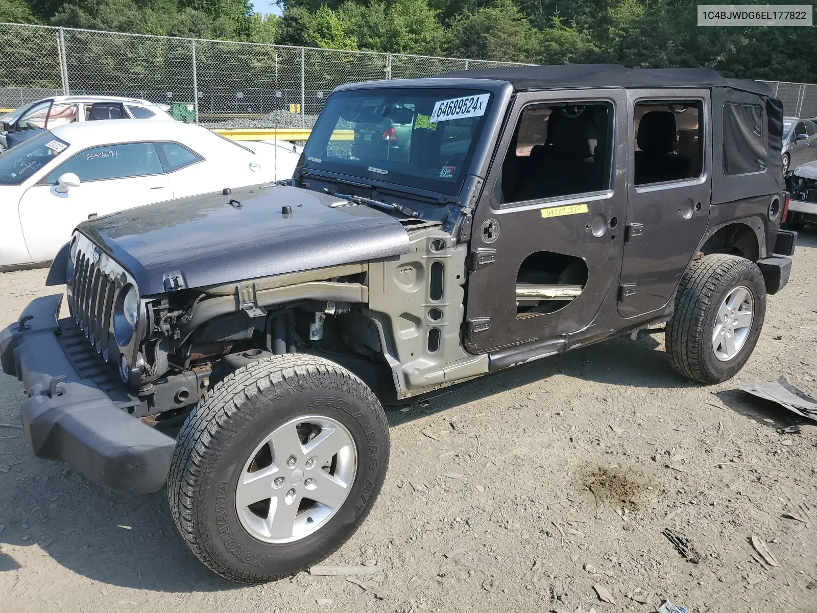 1C4BJWDG6EL177822 2014 Jeep Wrangler Unlimited Sport