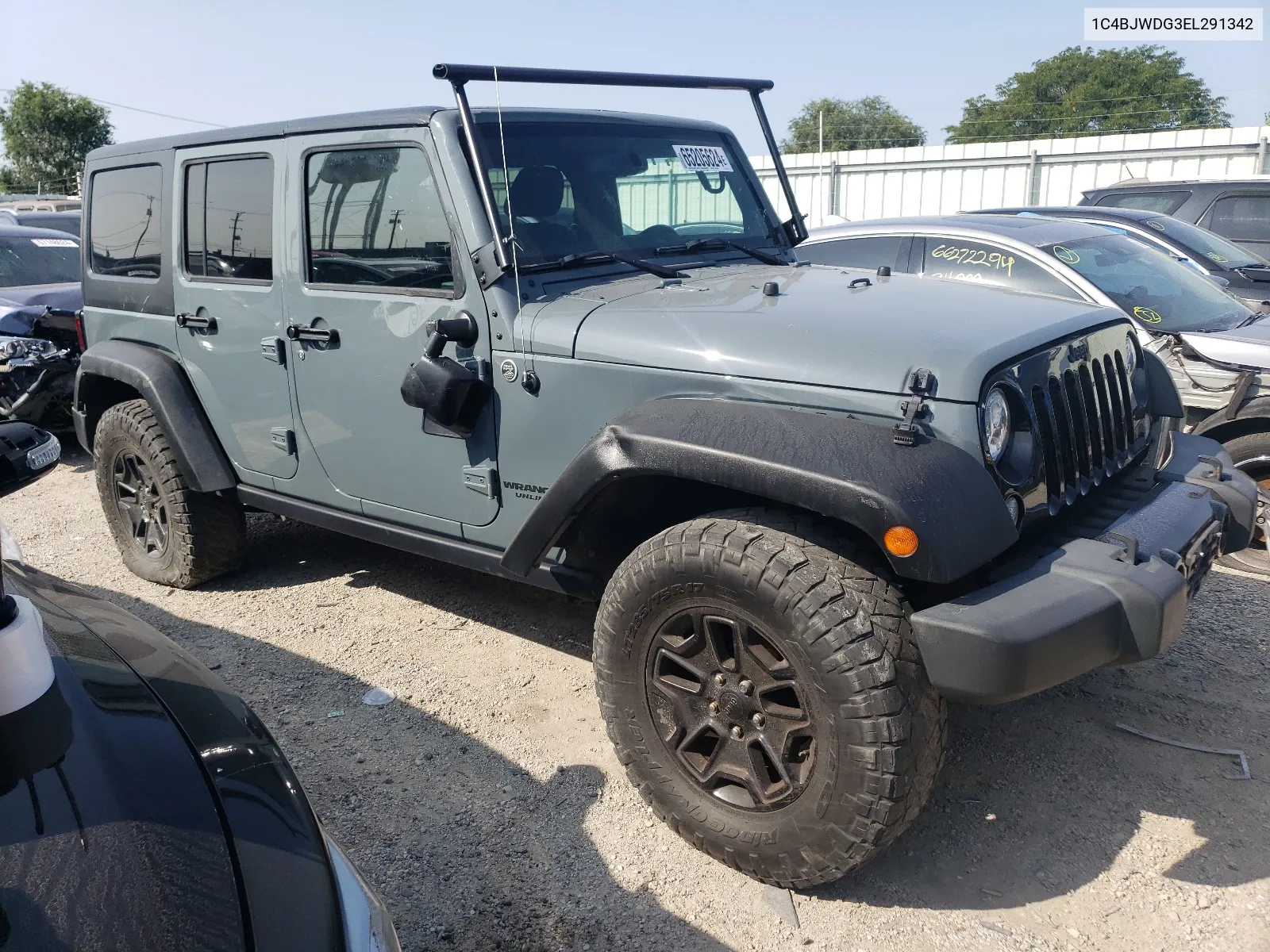 2014 Jeep Wrangler Unlimited Sport VIN: 1C4BJWDG3EL291342 Lot: 65205624