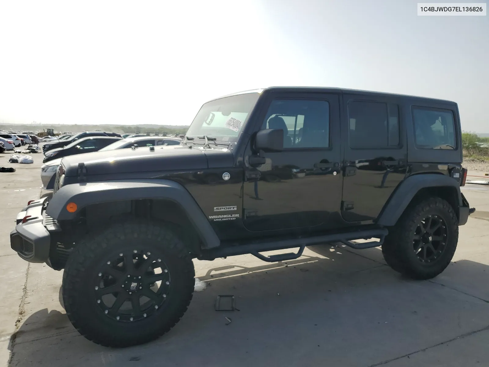 2014 Jeep Wrangler Unlimited Sport VIN: 1C4BJWDG7EL136826 Lot: 65254884