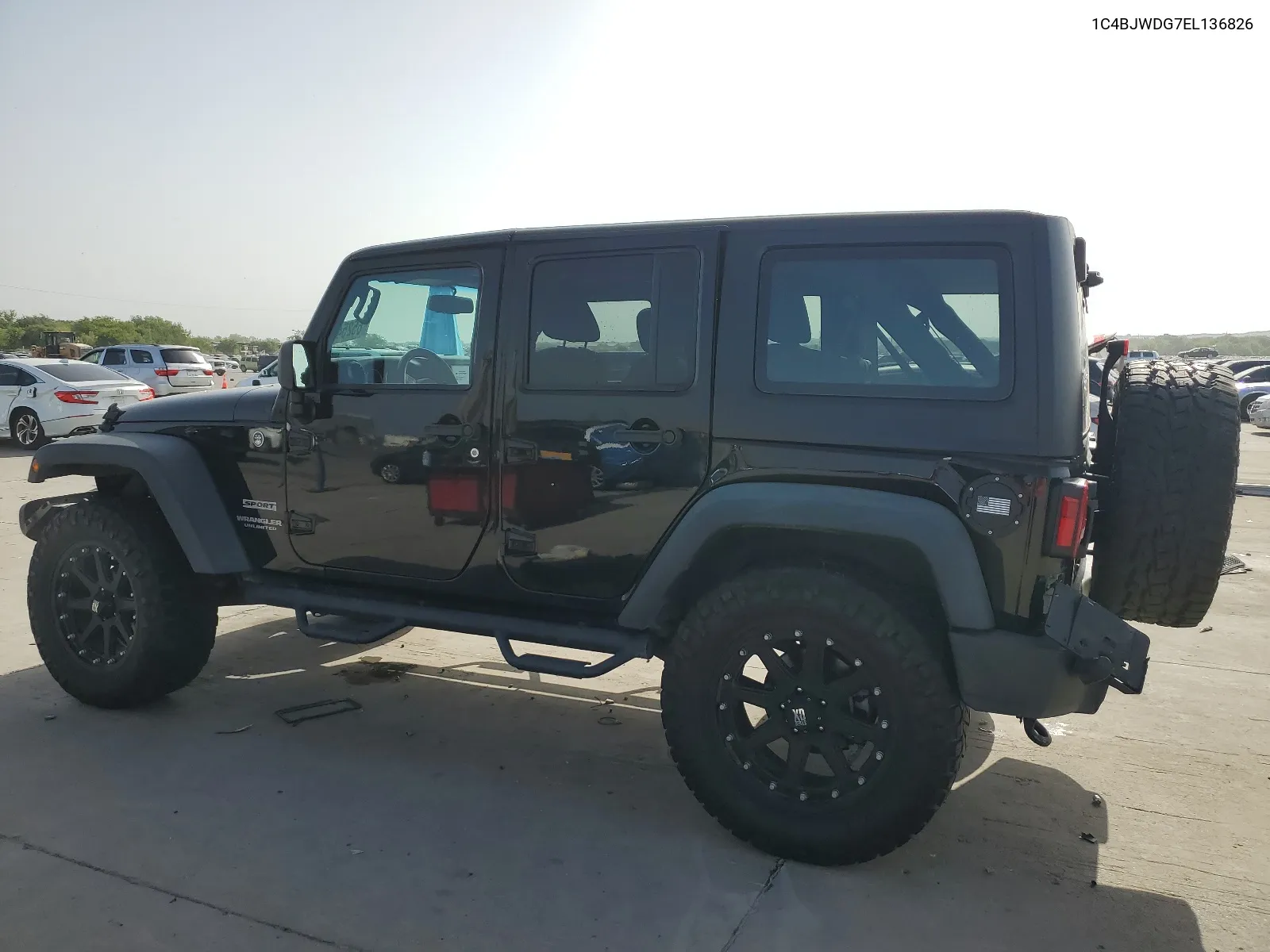 1C4BJWDG7EL136826 2014 Jeep Wrangler Unlimited Sport