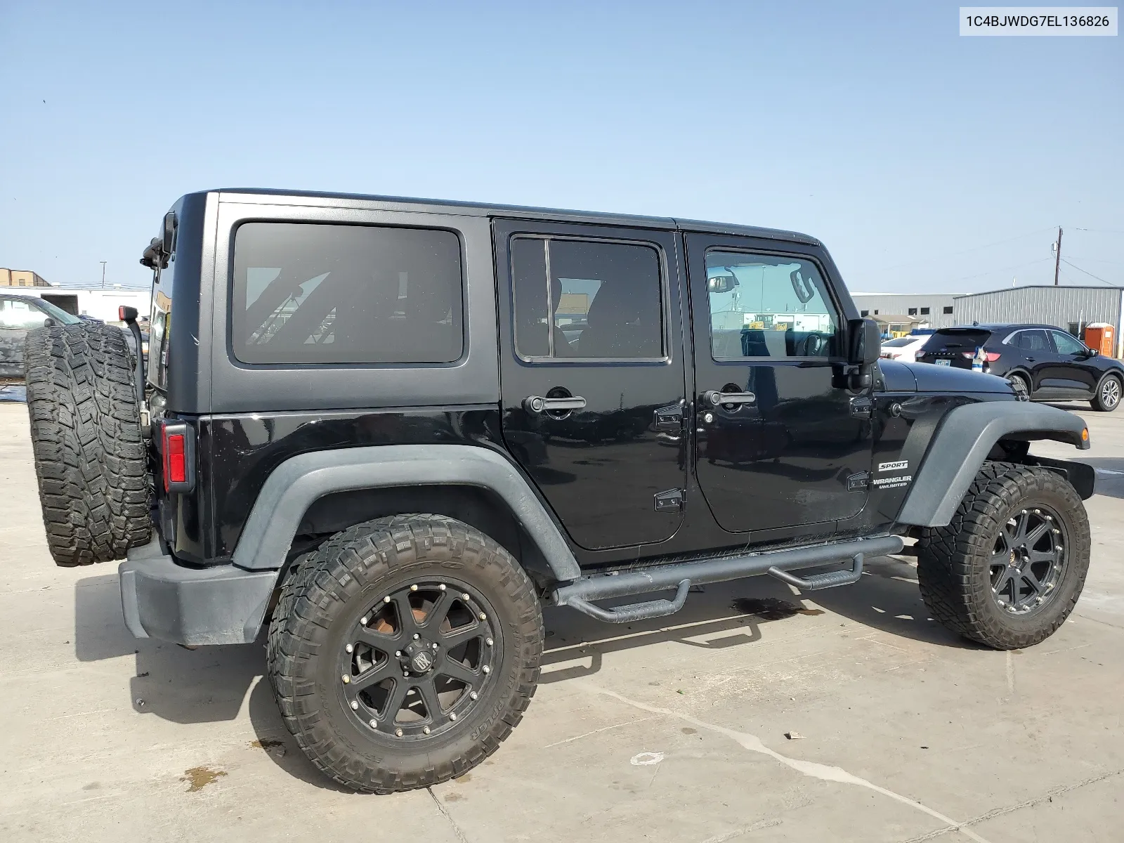 2014 Jeep Wrangler Unlimited Sport VIN: 1C4BJWDG7EL136826 Lot: 65254884