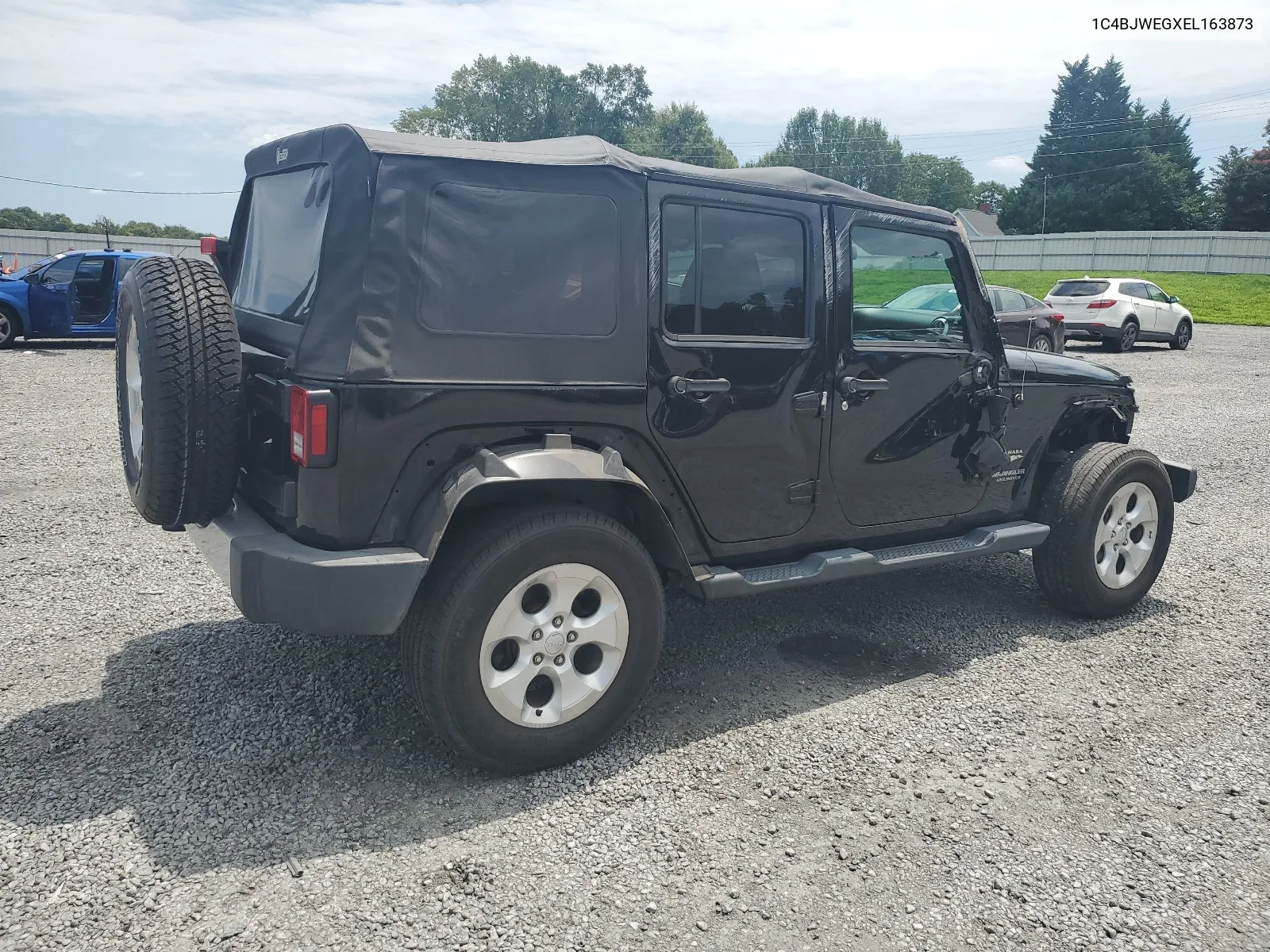 2014 Jeep Wrangler Unlimited Sahara VIN: 1C4BJWEGXEL163873 Lot: 65553204