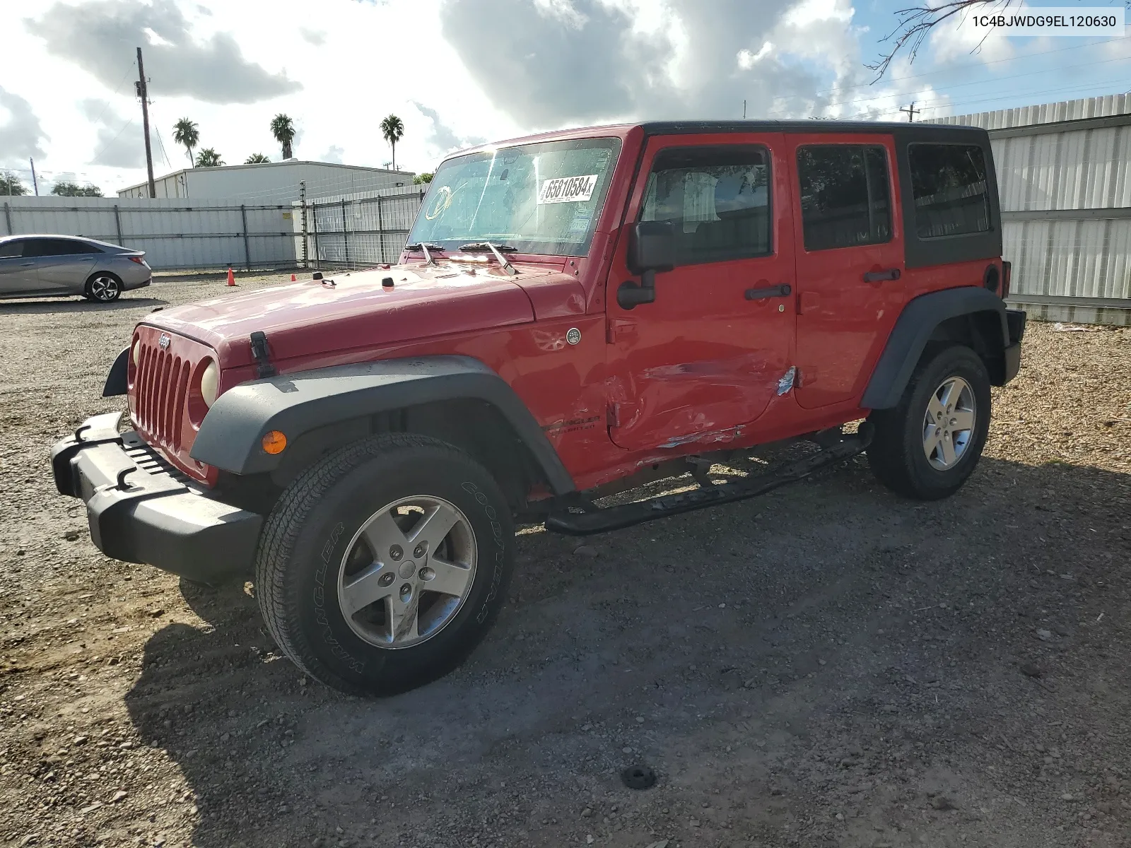 2014 Jeep Wrangler Unlimited Sport VIN: 1C4BJWDG9EL120630 Lot: 65810584