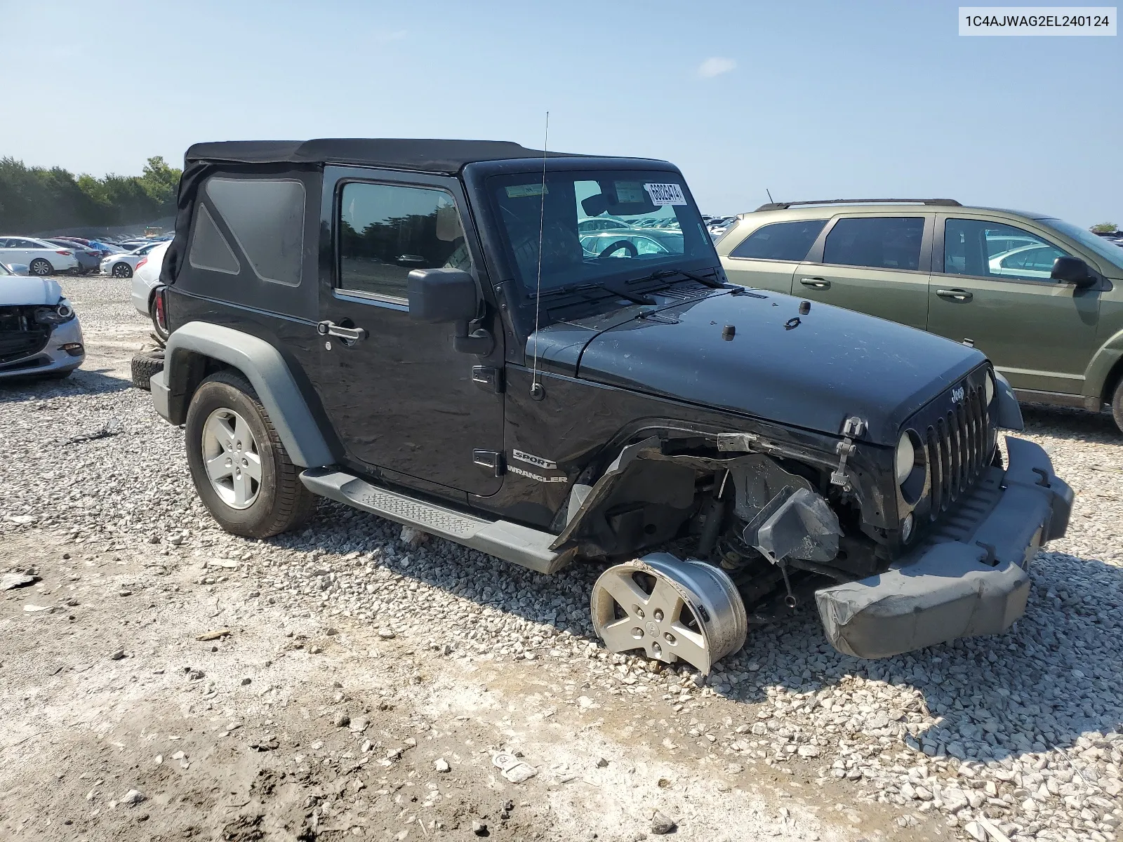 2014 Jeep Wrangler Sport VIN: 1C4AJWAG2EL240124 Lot: 66026474