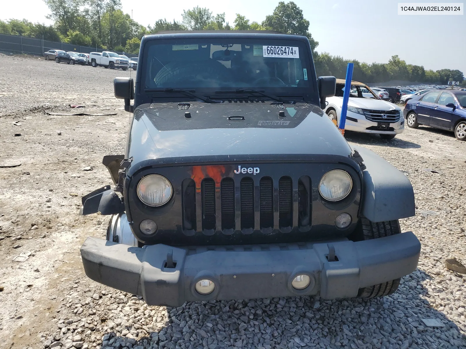 2014 Jeep Wrangler Sport VIN: 1C4AJWAG2EL240124 Lot: 66026474