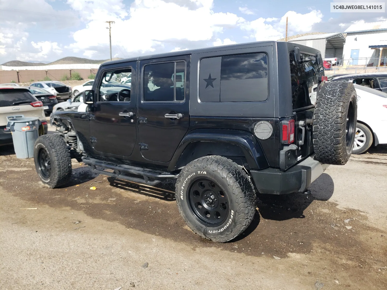 2014 Jeep Wrangler Unlimited Sahara VIN: 1C4BJWEG8EL141015 Lot: 66135744