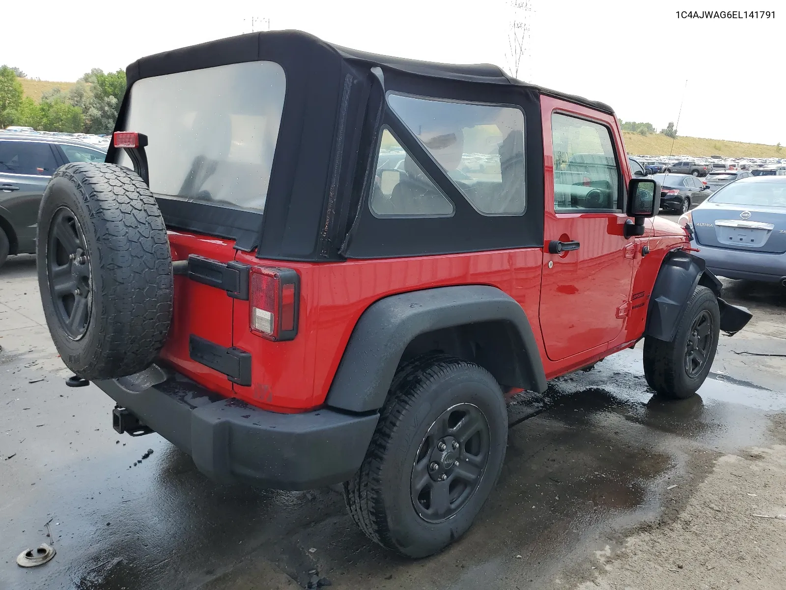 2014 Jeep Wrangler Sport VIN: 1C4AJWAG6EL141791 Lot: 66619334