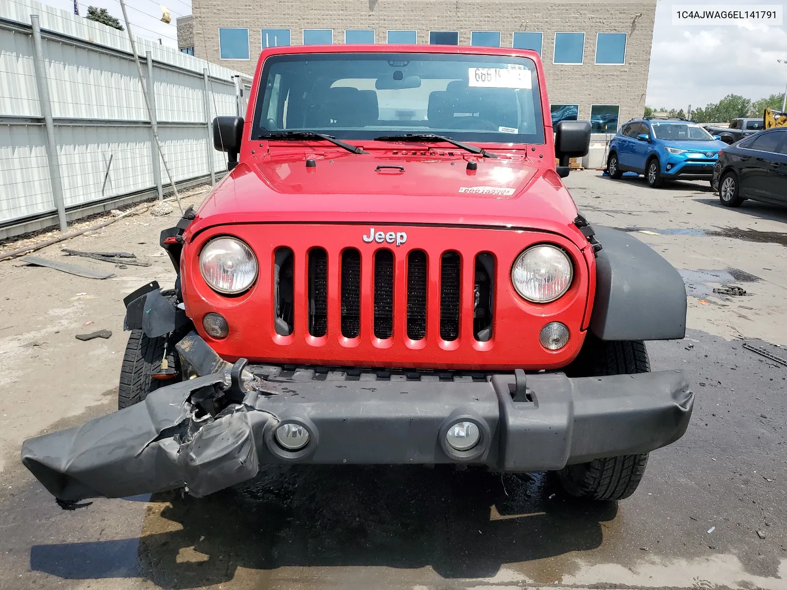 2014 Jeep Wrangler Sport VIN: 1C4AJWAG6EL141791 Lot: 66619334