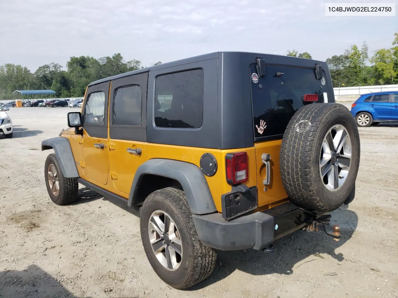 2014 Jeep Wrangler Unlimited Sport VIN: 1C4BJWDG2EL224750 Lot: 66761574