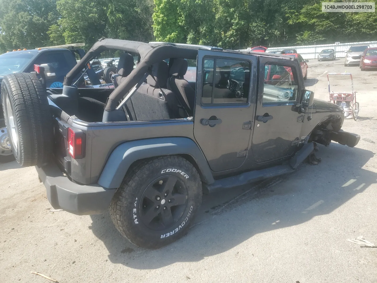 1C4BJWDG0EL298703 2014 Jeep Wrangler Unlimited Sport