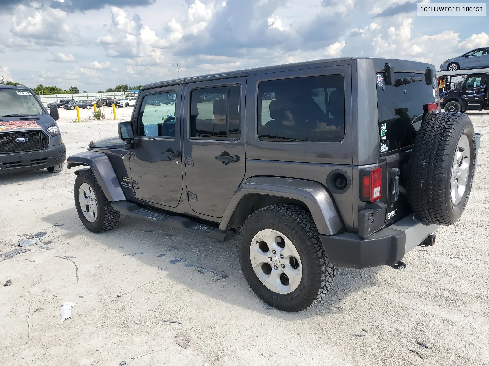 2014 Jeep Wrangler Unlimited Sahara VIN: 1C4HJWEG1EL186453 Lot: 67180964